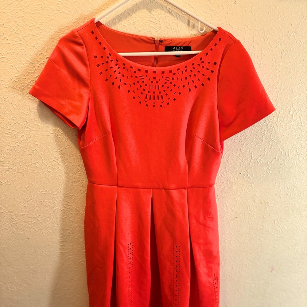 Anna Marie pleaded, the color of orange dress